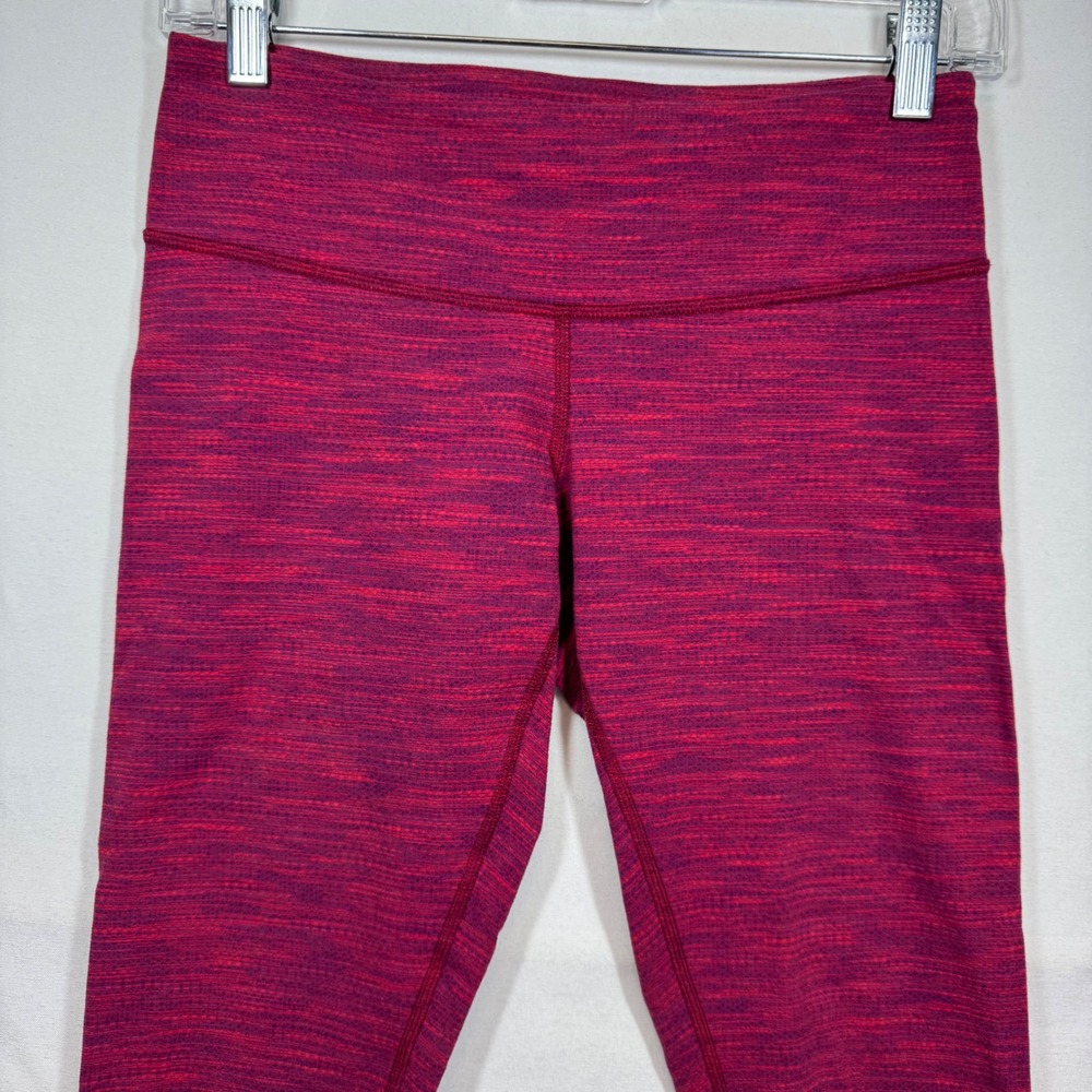 Lululemon Wunder Under Crop Leggings Yoga Pants Raspberry Purple Athletic Size 6